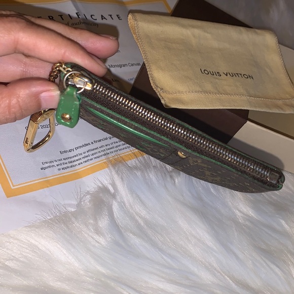 LOUIS VUITTON Monogram Perfo Pochette Kure Coin & Key Case - Picture 3 of 17